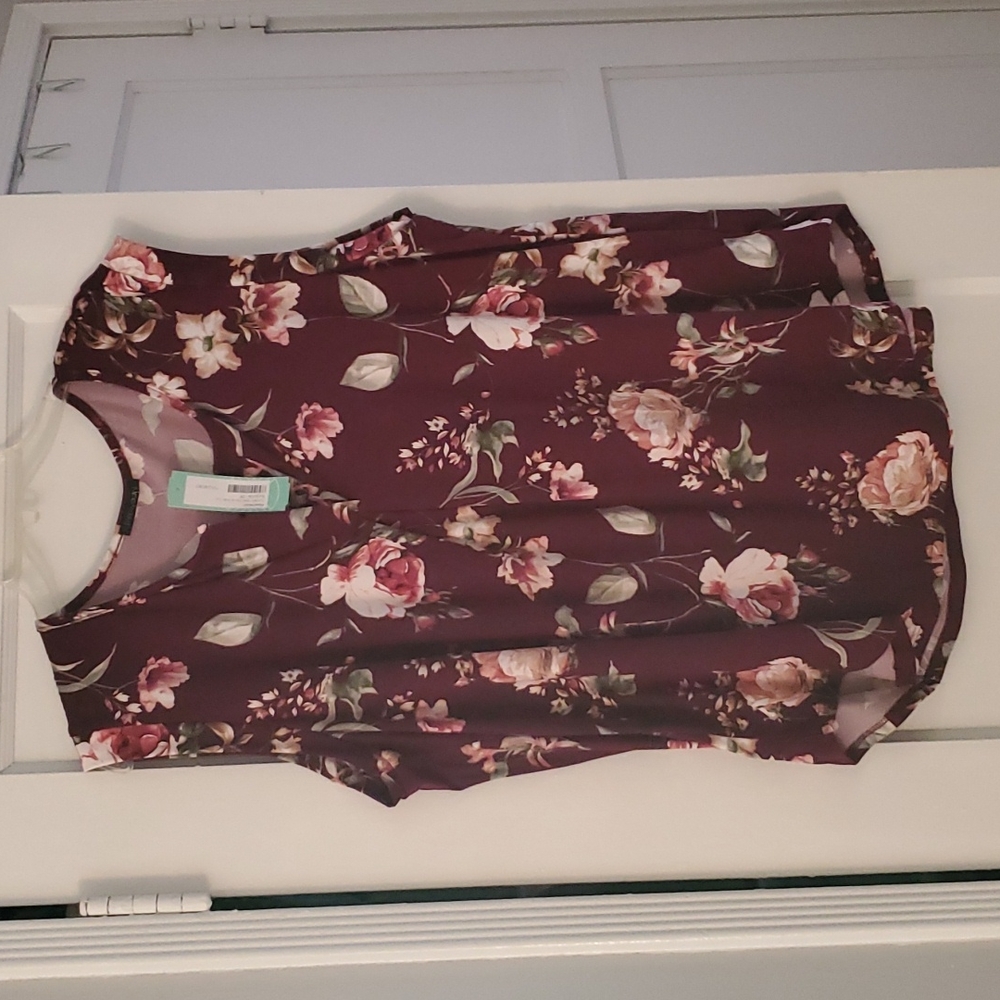 NWT Stitch Fix Papermoon Trucker Split Neck Knit Top 2XL
